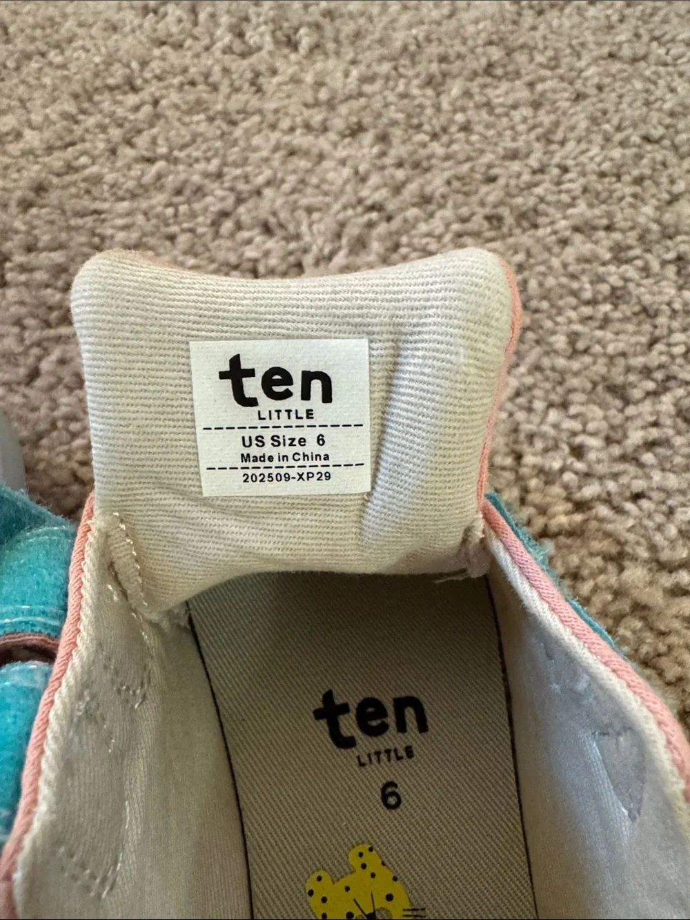 Ten Little First Walker Shoes - size 6 - Rose Pink